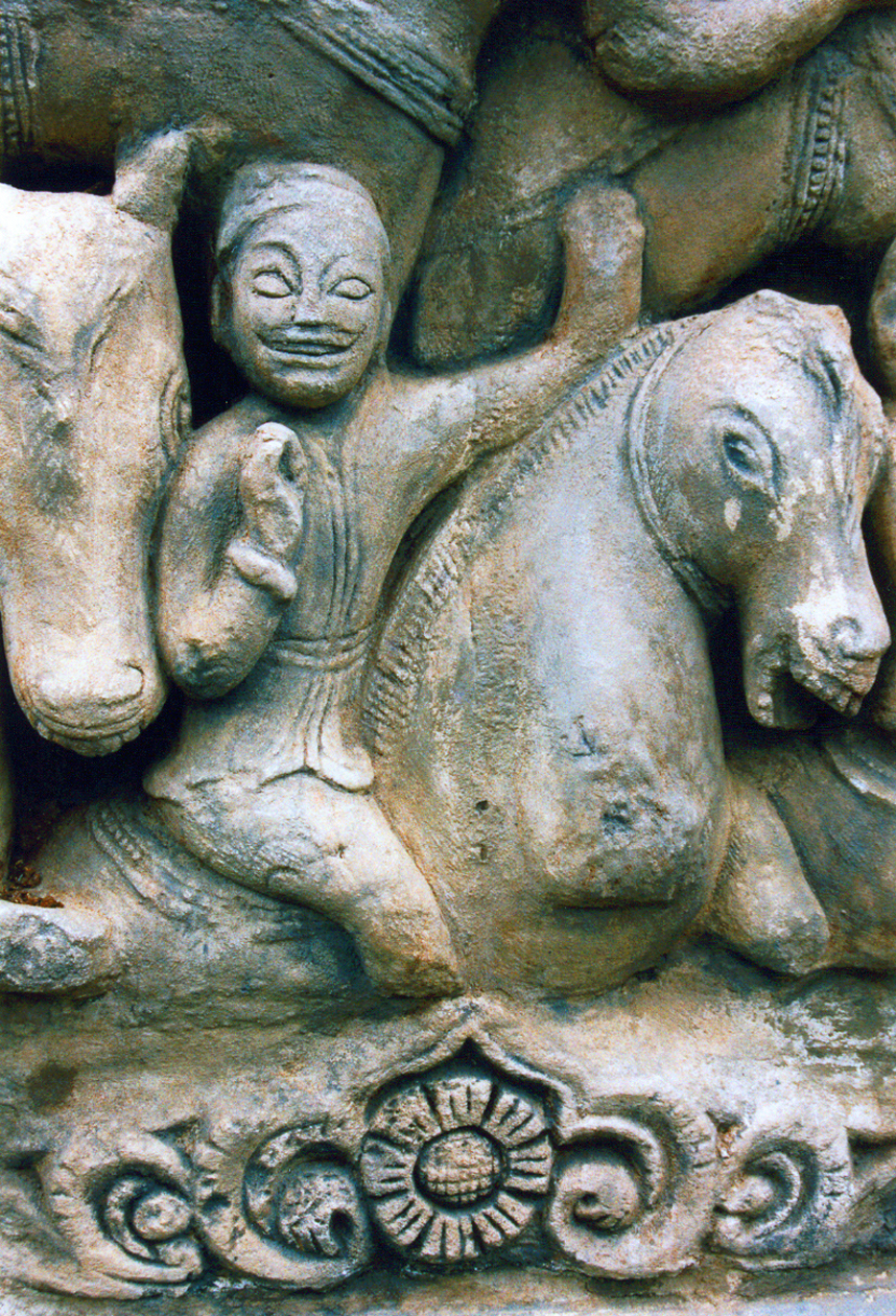 Elephant temple frieze, detail