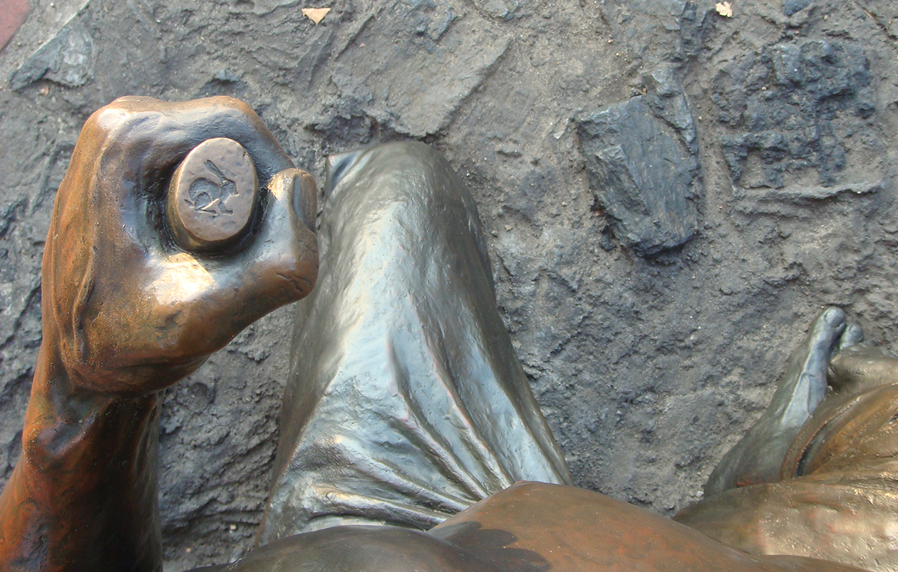 Coalmining memorial, hidden detail