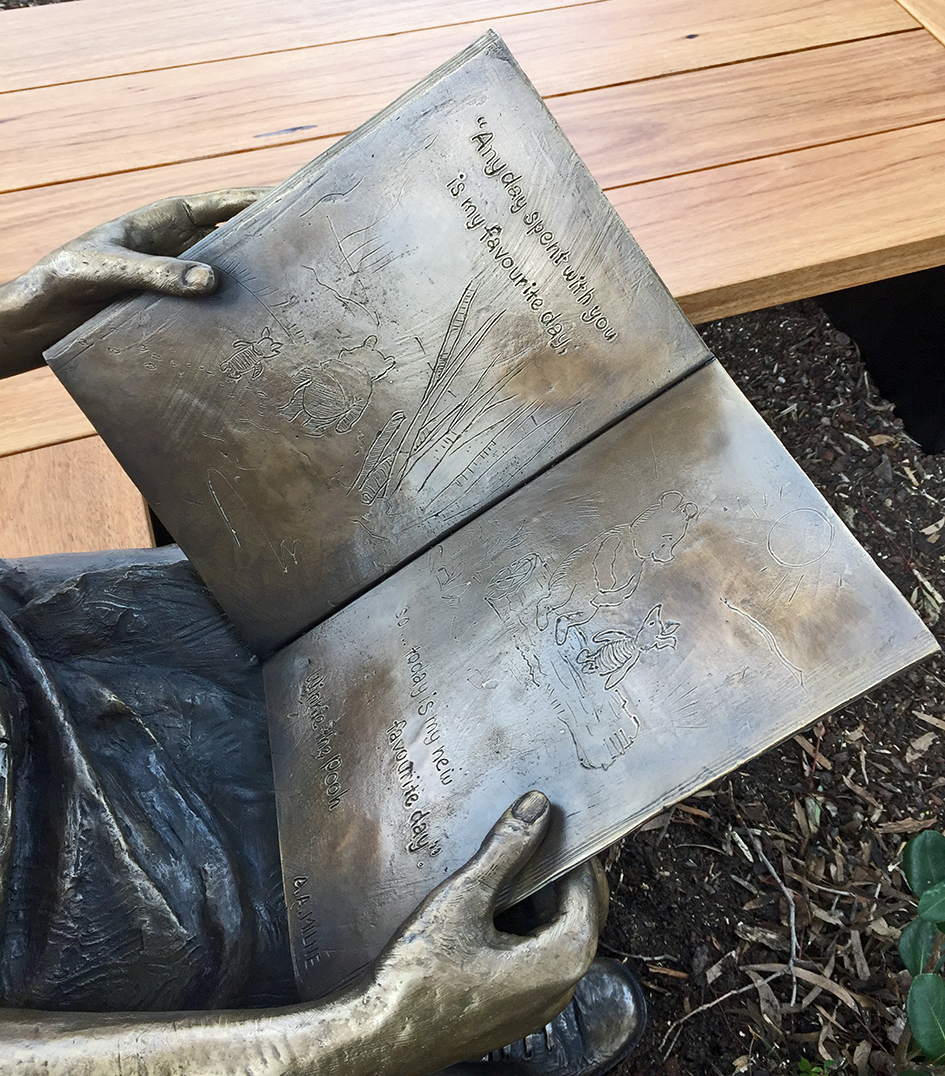 Firbank Friendship Bench 2019, detail of book